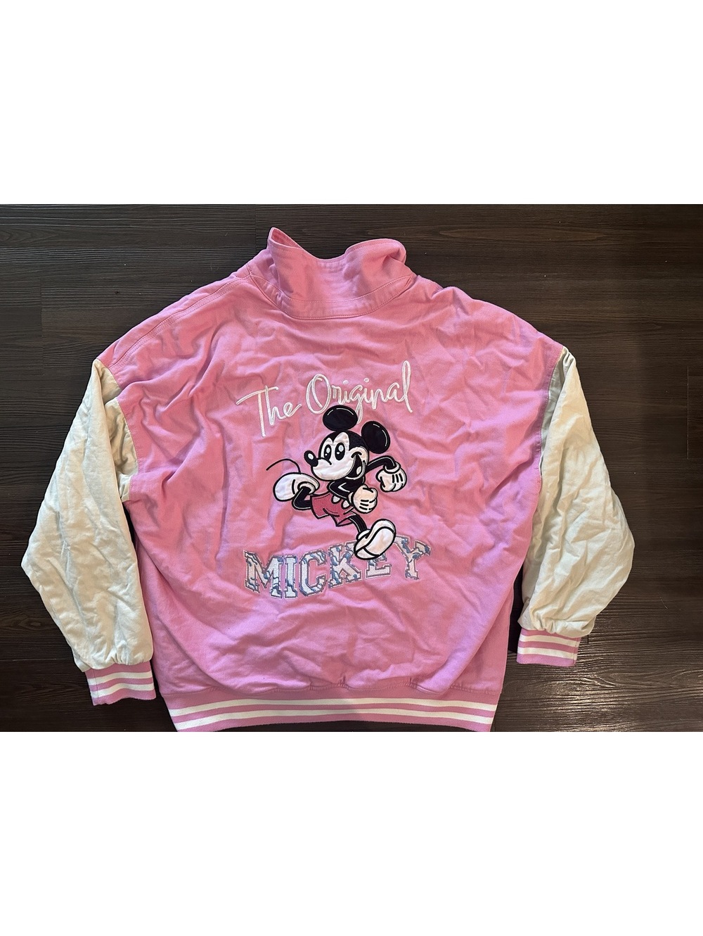 2XL - Disney parks Her Universe 2025 Pink Mickey Mouse Varsity Jacket